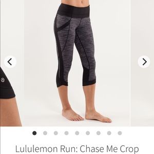 Lululemon Run: Chase Me Crop Leggings